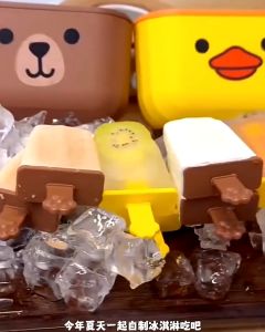 BHQ DIY Ice Cream Maker Reusable Ice Cream Mould Popsicle Ice Cream Tray Acuan Aiskrim Freezer Tray Ice Maker