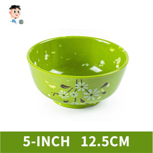 Household Bowl 6 Inches Thick Resistant To High Temperatures Falls and Burns Suitable for Easy Use By The Elderly and Children