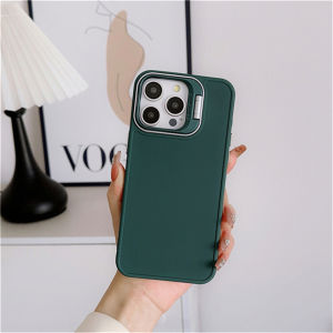 Invisible Folding Metal Camera Holder Bracket Case Samsung S24 Plus S24 Ultra S23 Plus S23 Ultra S22 Plus S22 Ultra S21 Plus S21 Ultra S20FE S21FE S23FE Cases Colorful With Glass Lens Matte Clear Hard Phone Cover