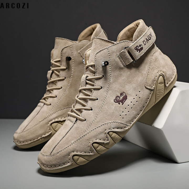 ARCOZI Popular Didi Ram Men's Hightop Ankle Boots Winter Cotton