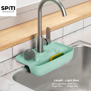 Faucet Splash-Proof Draining Rack | Anti-Splash Sink Drain Holder | 3 Colors | Space-Saving