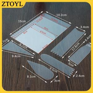 ZTOYL 9 cái bánh scraper Kem Spatula bánh Cutter bánh khuôn nướng dụng cụ trang trí