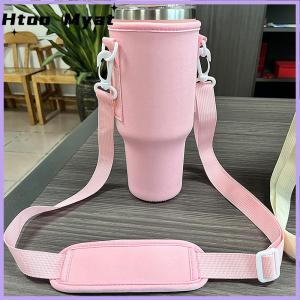 tantuoye 40oz chai nước tàu sân bay túi có thể điều chỉnh dây đeo vai cốc cốc tay áo màu rắn giữ chai cho Đi Bộ Đường Dài Ngoài Trời