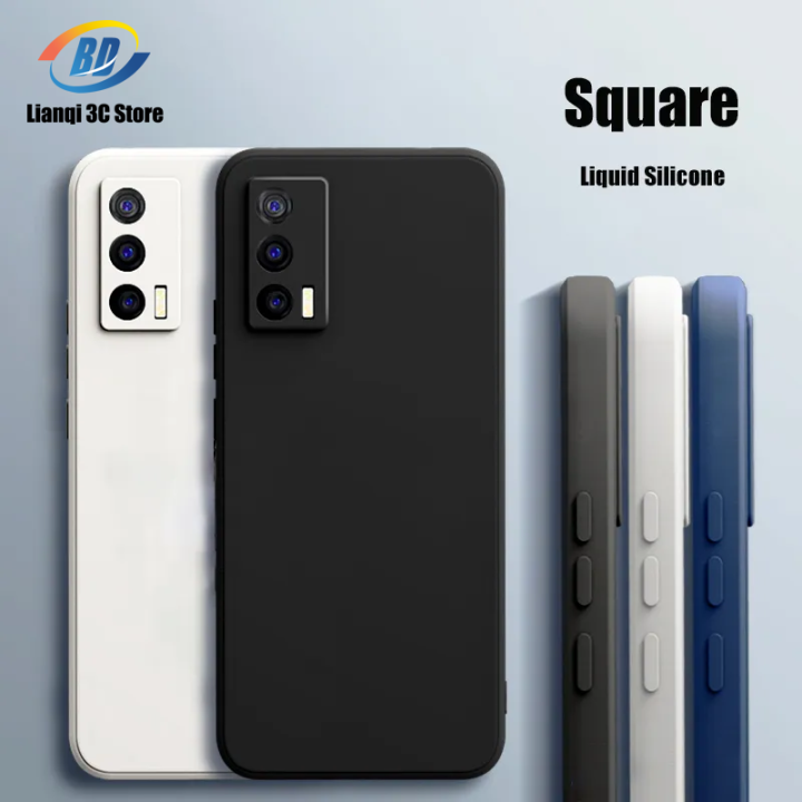 Liquid Silicone Case For VIVO X90 X80 X70 X60 X50 Pro Pro+ Lite Matte  Shockproof Soft TPU Back Cover