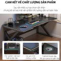 Bàn gaming chân K làm việc chơi game tại nhà chân sắt to cực chắc chắn mặt bàn gỗ chống xước cao cấp. 