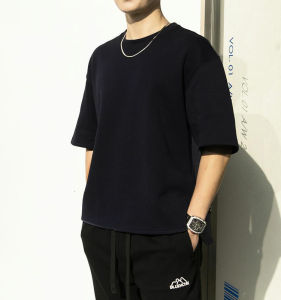 Short-sleeved T-shirt Large Size Mens T-shirt Anti-wrinkle Non-flaking Cotton Fabric Comfort