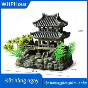 WHPHous Mô phỏng trang trí bể cá trang trí nhựa trang trí bể cá cảnh quan mô hình nhà Bể cá trang trí bể cá