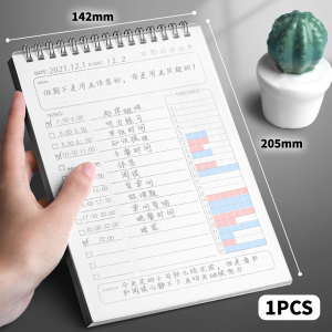 To Do List Notes Time Manager Notebook PP Waterproof Plastic daily planner Buku Nota 计划日记本