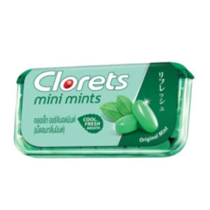 CLORETS ORIGINAL MINT / CLEAR MINT (12g x 12pcs)