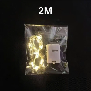 Dây đèn led trang trí fairylight đom đóm có sẵn pin dài 1m-2m