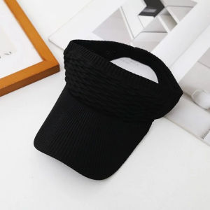 Sun Visor Hat For Women Summer Outdoor Sports Knitted Open Top Cap Lightweight Breathable Adjustable Sun Protection Hat Casual Beach Golf