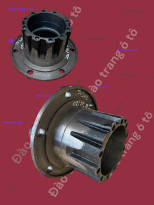 may ơ sau EQ140 cửu long 35T 10 lỗ lệch (12x135) 1009 2 lỗ không ren cao 19cm dùng cho xe ô tô
