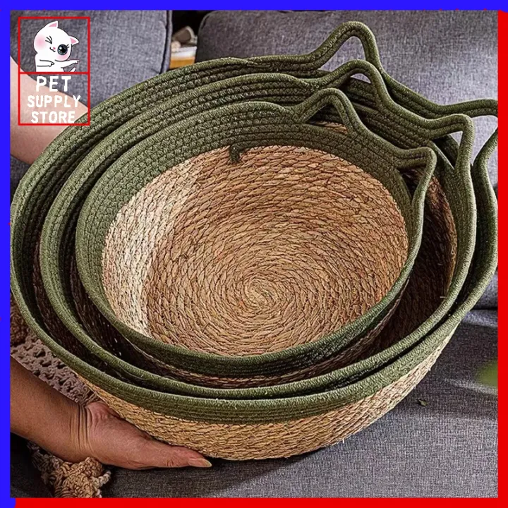 Woven Rattan Scratch-Resistant Cat Nest main image 0