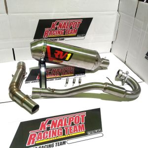 KNALPOT KLX RV1 SUPERMOTO D.TRACKER CRF TRAIL MODIF RACING