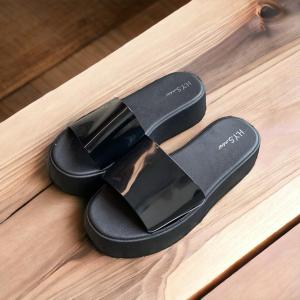 Sandal Jelly Wanita Terbaru/ Sendal Selop Wedges Cewek Fashion/ HYS 1728-1/ Jelly Import