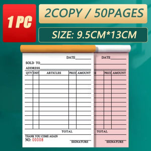 Delivery Receipt Resibo Paper With Carbon Official Receipt Wholesale Order Carbonized Receipt 50/60 pages 2/3 copy