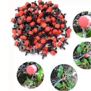 RUNVICTOR 100pcs Drip Irrigation Emitters Anti Clogging Adjustable High Quality For Potted Plants Garden