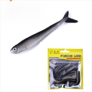 MARINI 10PCS TPR Mồi câu cá 22g 8cm Mồi silicone Shad Silicon Mồi mềm Câu cá