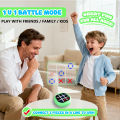 Electronic Tic-Tac-Toe Game, 4-in-1 Handheld Puzzle Games Console, Portable Travel Games for Car Ride, Toys Gift Idea for Kids and Adults. 