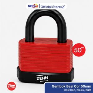 Gembok Tahan Air 5.5cm Merah - Waterproof Outdoor - Tidy