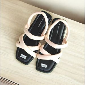 ALANA - LUSI Slip Sendal Wanita Korea Flat Sandal Wanita Kekinian Tali Silang