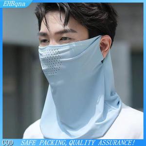 [COD] Summer Sunscreen Ice Silk Mask Neck UV Protection Face Cover Sunscreen Face With Brim Outdoor Cycling Sun Protection Hats Caps