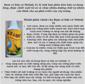 Phân Melody 1L - Cung Cấp Dinh Dưỡng Đầy Đủ Giúp Cây Trồng Phát Triển Vượt Trội