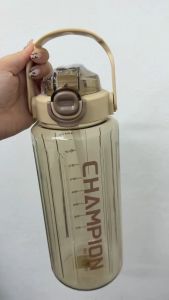 FAST DELIVERY🛒Dual Drinking Large Capacity Water Bottle 2L Heat Resistant Direct Drink Straw Sip Leak Proof Sport Bottle