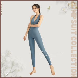 Jumpsuit yoga J12 hàng Quảng Châu cao cấp bộ jump tập yoga gym vải co giãn 4 chiều thắm hút mồ hôi