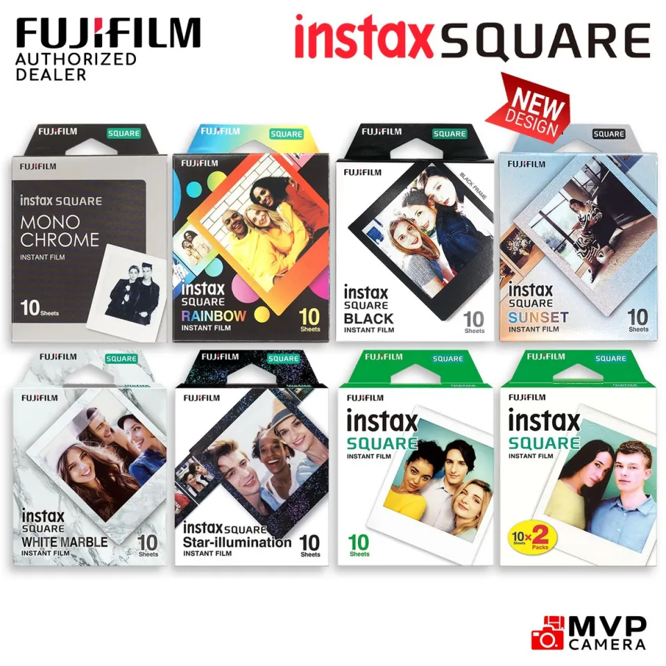 AUTHORIZED DEALER] Fujifilm Instax SQUARE Film Glossy Black