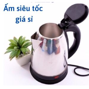 Ấm Siêu Tốc Inox 1.8L Ấm siêu tốc Electric Kettle 1L8 bằng inox 304. Ấm siêu tốc Inox loại lớn 1L8 Phukienprocare
