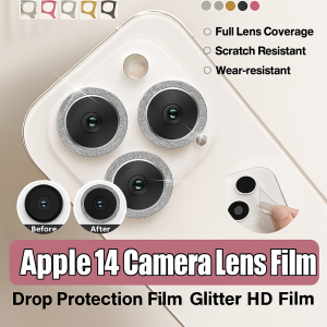 Dropproof Glitter Camera Protective Film Integrated Lens Guard for Smartphones and Cameras