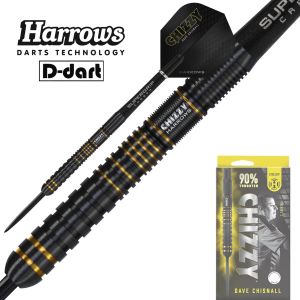 HARROWS STEEL TIP DARTS - 23G CHIZZY SERIES 3 90% TUNGSTEN STEEL TIP DART