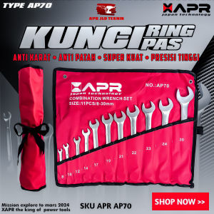 Kunci ring pas APR JAPAN Tipe AP70 8mm - 30mm TEKIRO kalah jauh