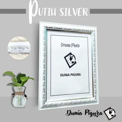 Bingkai Foto 8RP (20x30 cm) MOTIF GROSIR pakai kaca | Frame photo motif / Pigura Foto
