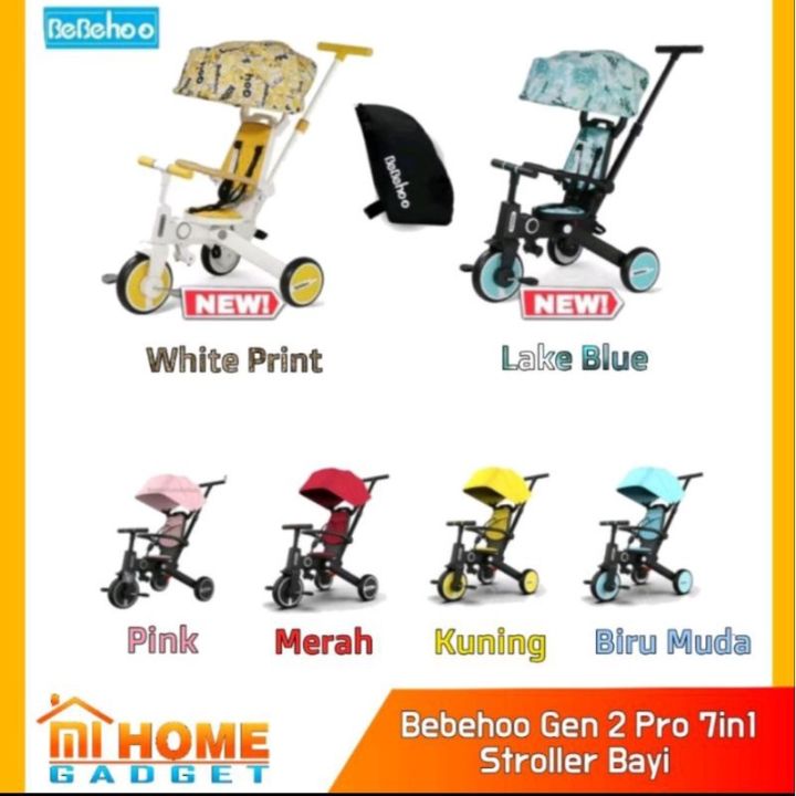 BEBEHOO GEN 7IN1 SMART FOLDING TRIKE STROLLER Sepeda Bayi