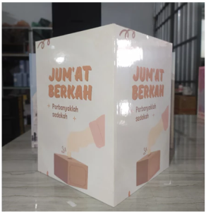 Celengan Kotak Amal Custom Nama Masjid Buka Tutup Viral dengan Kunci Ukuran Jumbo Besar 15x15x20cm celengan lucu dan unik