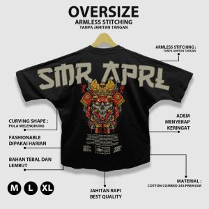 SMR APPAREL - Baju Kaos Oversize Samurai Ronin Cotton Combed 24s Pria & Wanita