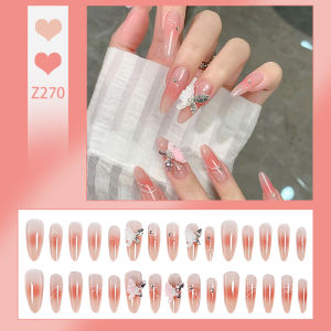 [DD851]เล็บปลอม 3D สไตล์โมเดิร์นใช้งานง่าย กล่องละ 24 ชิ้น