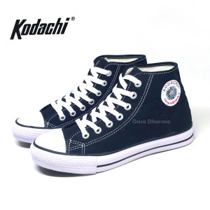 Sepatu Kodachi Sekolah TK SD SMP SMA Sneaker Boot Tinggi Tali Hitam Putih