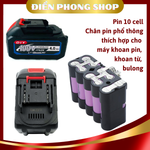 Pin 10 Cell dùng cho máy hút bụi máy khoan pin máy rửa xe máy mài pin... Pin phổ thông dùng cho các dòng máy trên thị trường