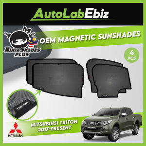 Mitsubishi Triton 2017-2023 NinjaShades Plus OEM Magnetic Car Sunshades (4pcs/set)