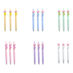 3Pcs Gel Ink Pens Gel Pen Quick-Drying Ink 0.5mm Fine Point Neutral Pens Straight Liquid Gels Ink Pens Set for Writing