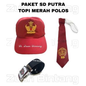 TOPI SD DASI SD IKAT PINGGANG SD 1 PAKET