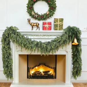 Trang trí Giáng sinh cây nho 5.9ft giả như thật cây nho treo mùa đông kỳ nghỉ cây xanh cho mantels cầu thang