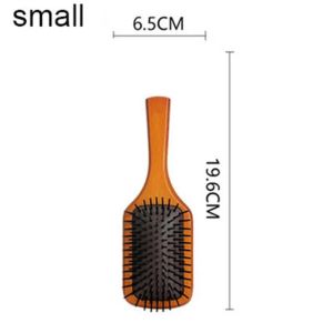 【Zerali】 For Aveda Massage Comb Gasbag Anti Static Hair Air Cushion Wooden Hairbrush Wet Curly Detangle Hair Brush Hairdressing Styling