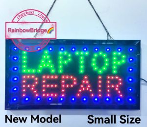 LAPTOP REPAIR - RAINBOW BRIDGE LED SIGNAGE (New-Small-Large) #SIZE: W48cm & W60cm BIG #8811