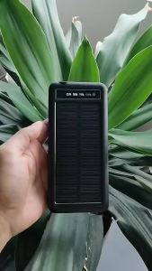Wireless Charging Solar mAh Solar Energy Fast Charging With 4 Cables LED Light