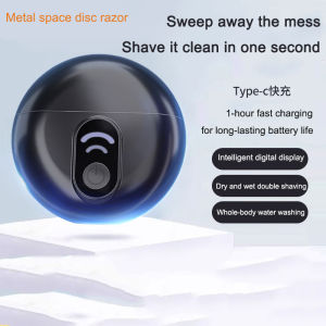 Mini electric shaver double-headed waterproof C-shaped rechargeable shaver portable hair and beard trimming tool for travel m