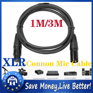 【Local delivery】 【1M/3M】XLR Cable Karaoke Microphone Sound Cannon Cable Plug XLR Extension Mikrofon Cable for Audio Mixer Amplifiers XLR Cord Male to Female XLR Cable Male to Female XLR Cable-3M